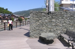 八幡浜市川之石地区の緑色片岩